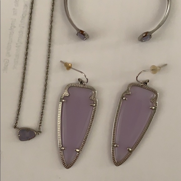Kendra Scott Jewelry - Kendra Scott Color Changing Lilac 3 PIECE SET!!!